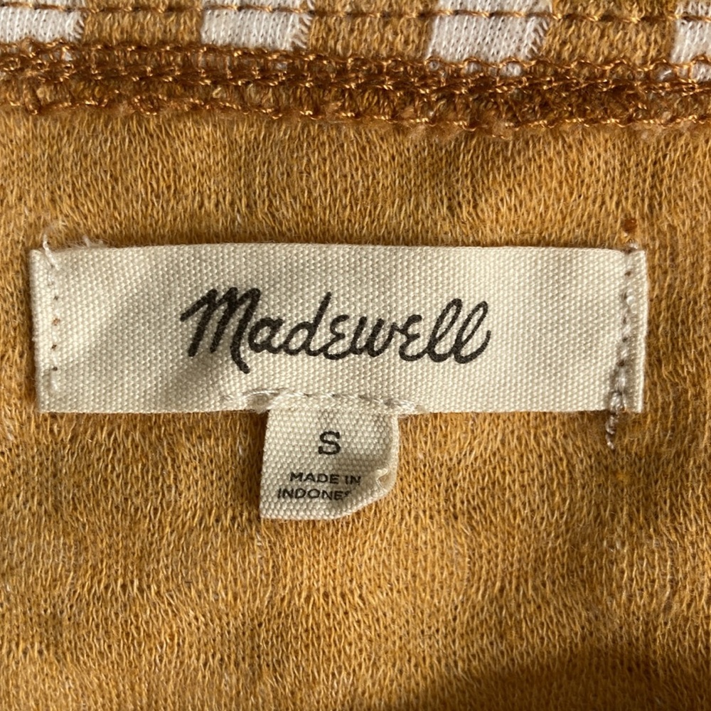 Madewell Gingham Knit Ruffle-Hem Top - Picture 7 of 7